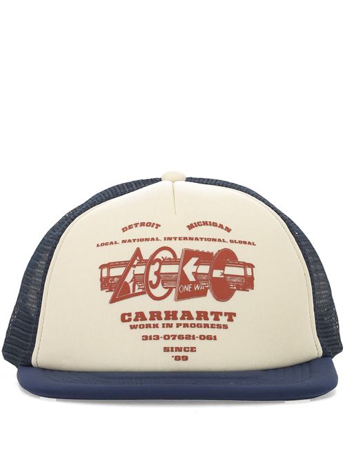 Runaway Trucker Cap CARHARTT WIP | I0343582PIXXNATURAL/BLUE